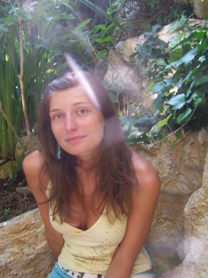 студентка на чешском курорте. Эскиз 37