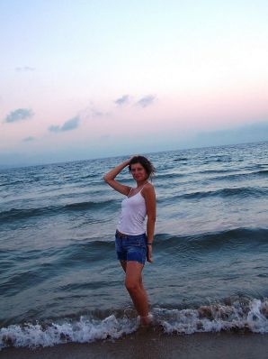 студентка на чешском курорте. Эскиз 4