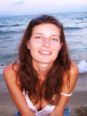 студентка на чешском курорте. Эскиз 54