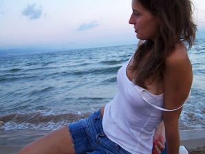 студентка на чешском курорте. Эскиз 55