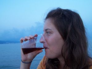 студентка на чешском курорте. Эскиз 56