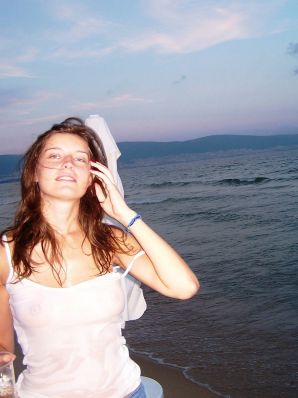 студентка на чешском курорте. Эскиз 8