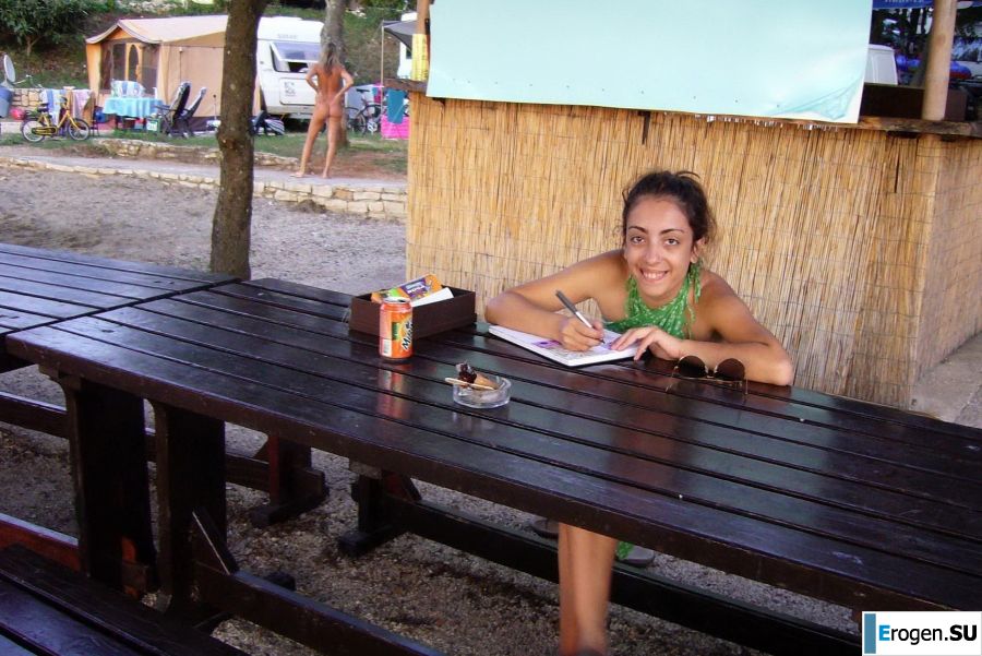 the nudist at the campsite is resting. Photo 5