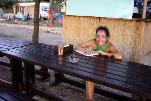 the nudist at the campsite is resting. Thumb 5