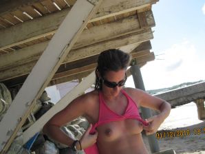 nude on the beach, though ugly. Thumb 46