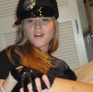 in the depraved costume of a policeman. Thumb 9