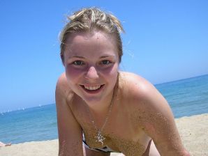 miss positivist on the beach. Thumb 11