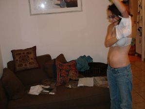 беременная и без одежды. Эскиз 35