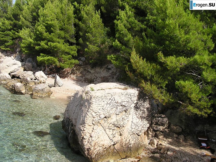 A sports student undressed on the beach and bathed naked. Photo 25