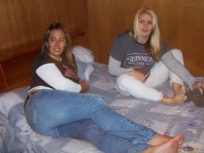 Luxurious blondes with magnificent breasts caress each other and expose themselves. Thumb 25