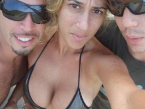 Tanned girls show elastic buttocks in panties. Thumb 14