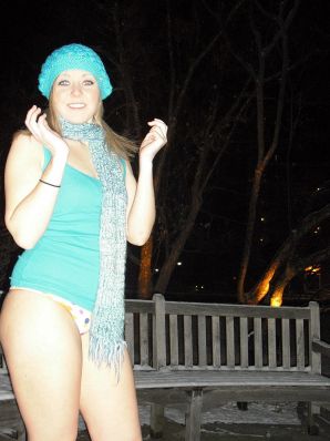 Charming woman posing in fishnet tights on an elastic ass. Thumb 27