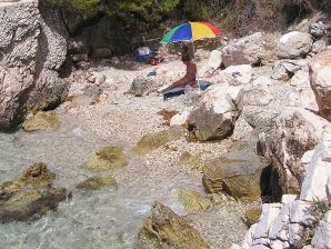 A sports student undressed on the beach and swam naked. Part 2. Thumb 28