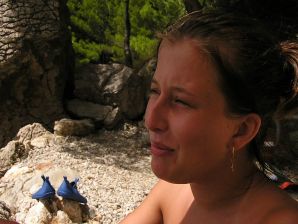 A sports student undressed on the beach and swam naked. Part 2. Thumb 31