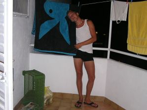 A sports student undressed on the beach and swam naked. Part 2. Thumb 37