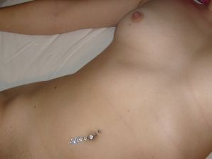 The blonde opened her labia and showed a wet vagina. Thumb 27