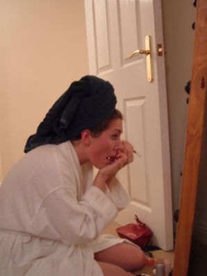 A woman spreads her legs on the bed and in the bathroom. Part 3. Thumb 13