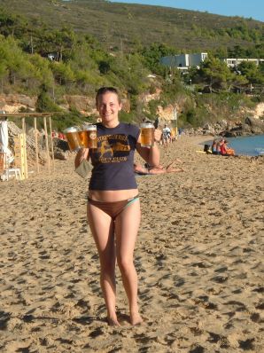 A woman spreads her legs on the bed and in the bathroom. Part 3. Thumb 9