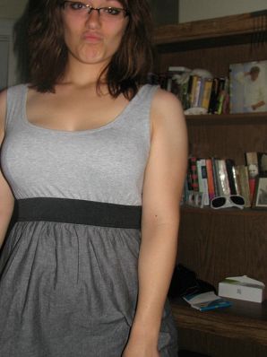 A girl with large breasts poses in clothes and then undresses. Part 2. Thumb 17