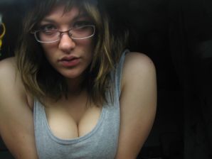 A girl with large breasts poses in clothes and then undresses. Part 2. Thumb 30