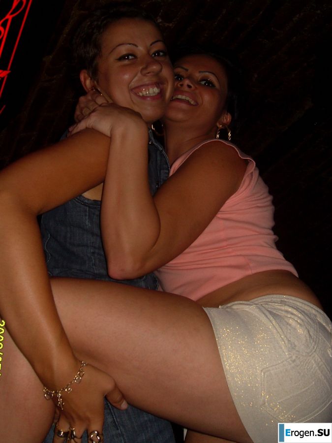 Playful mom and daughter show panties. Photo 5