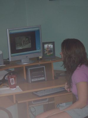 A cheerful girl poses in front of a guy in underwear, and afterwards pleases himself with a finger. Part 2. Thumb 14