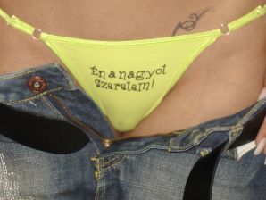 A young student showed panties and a small breast. Thumb 13