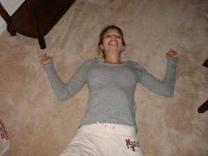 A young girl spread her legs and fingers her wet labia with her fingers. Thumb 8