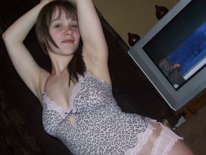 Young mischievous brunette shows elastic breasts and ass. Thumb 14