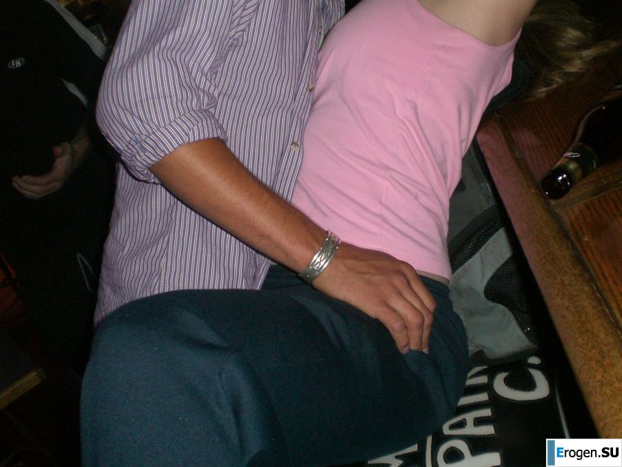 A blonde in pink panties drank and spread her legs in a billiard club. Photo 37