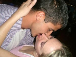 A blonde in pink panties drank and spread her legs in a billiard club. Thumb 36