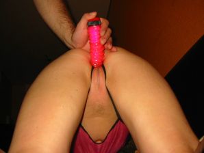 The young minx pleases herself with fingers and a vibrator. Part 2. Thumb 17
