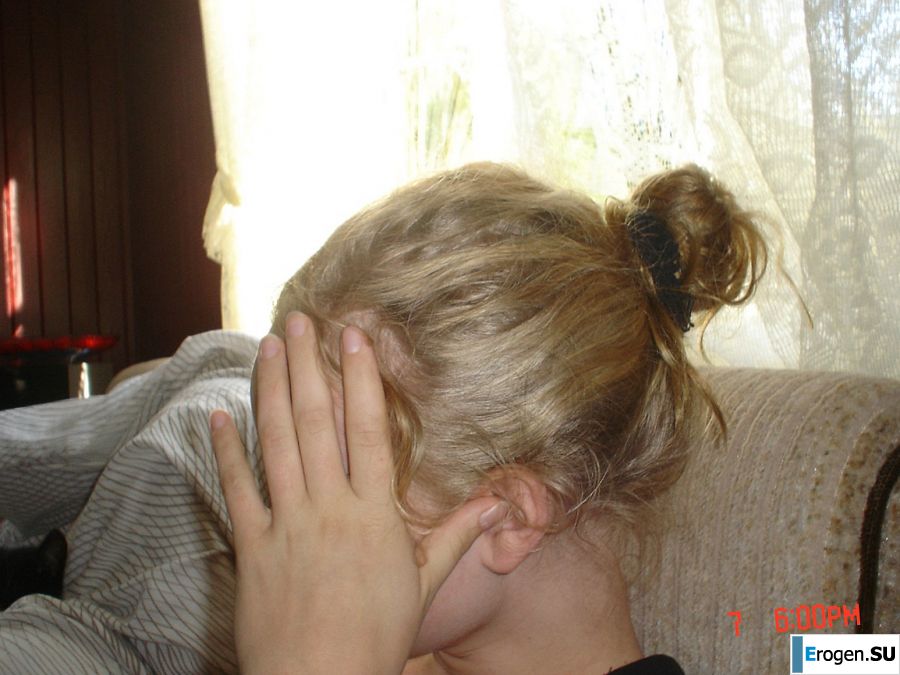 A blue-eyed minx with a pierced nipple plays with her panties. Part 2. Photo 48