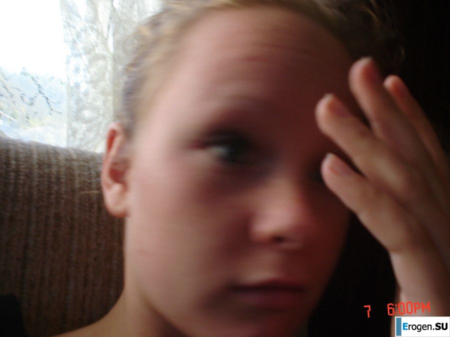 A blue-eyed minx with a pierced nipple plays with her panties. Part 2. Photo 49