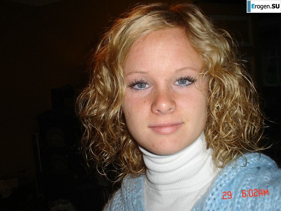 A blue-eyed minx with a pierced nipple plays with her panties. Part 2. Photo 55