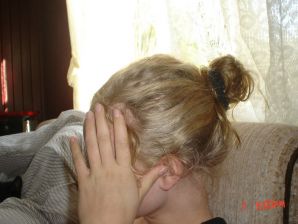 A blue-eyed minx with a pierced nipple plays with her panties. Part 2. Thumb 48