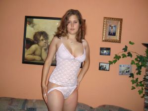 A young chick with delicious breasts poses in lace underwear. Part 2. Thumb 36