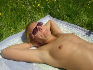 Cute blonde in pink panties showed tight boobs. Part 2. Thumb 36