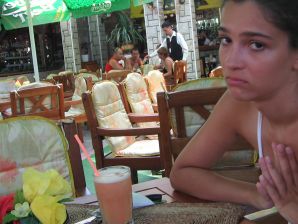 Seductive Latina poses naked on vacation in front of a guy. Thumb 16