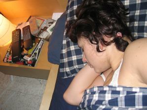 A curly-haired mature beauty is not shy about having sex on camera. Thumb 20