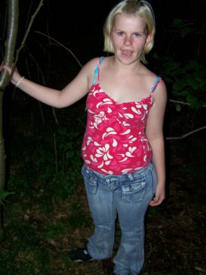 Appetizing magnificent blonde spread her legs right on the grass. Thumb 27