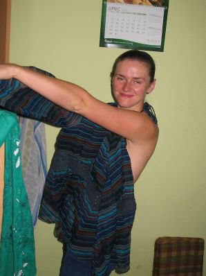 A young student at the cottage is exposed at the request of a guy. Thumb 29