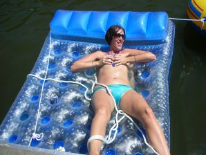 A pretty blonde is laid bare in the toilet and spreads her legs in bed. Part 4. Thumb 31