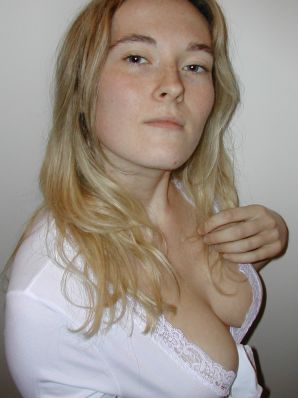 A blonde with a thin waist poses in front of her husband in the car and at home. Part 3. Thumb 38