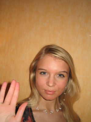 A young blonde in stockings spreads her legs on the couch. Part 3. Thumb 26