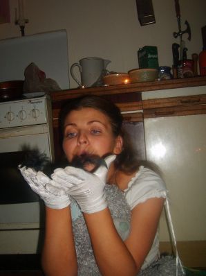 A luxurious lady performs striptease with exquisite lingerie and shows her breasts. Part 3. Thumb 38