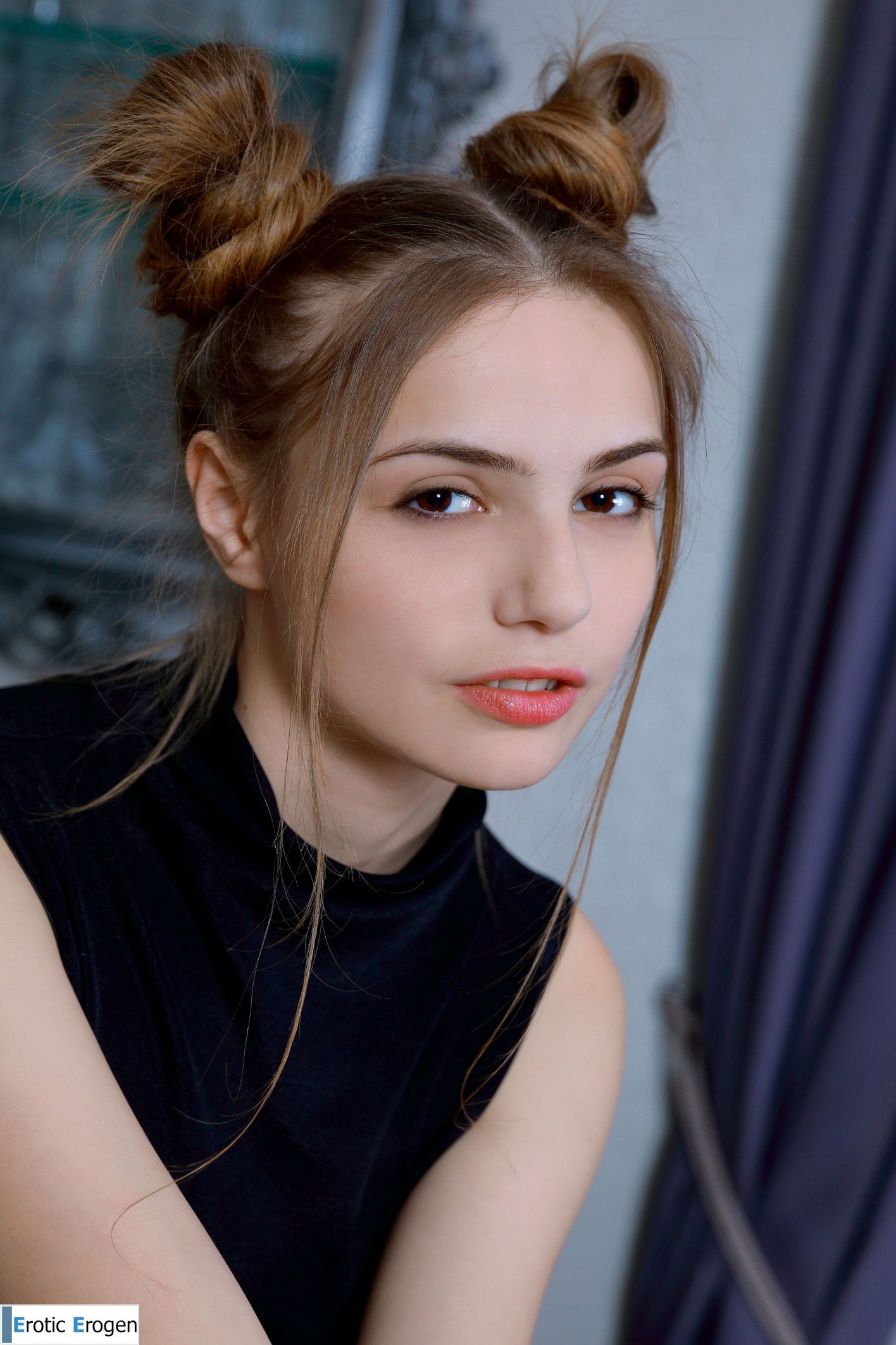 Elle Tan in Cute Pigtails. Picture 2