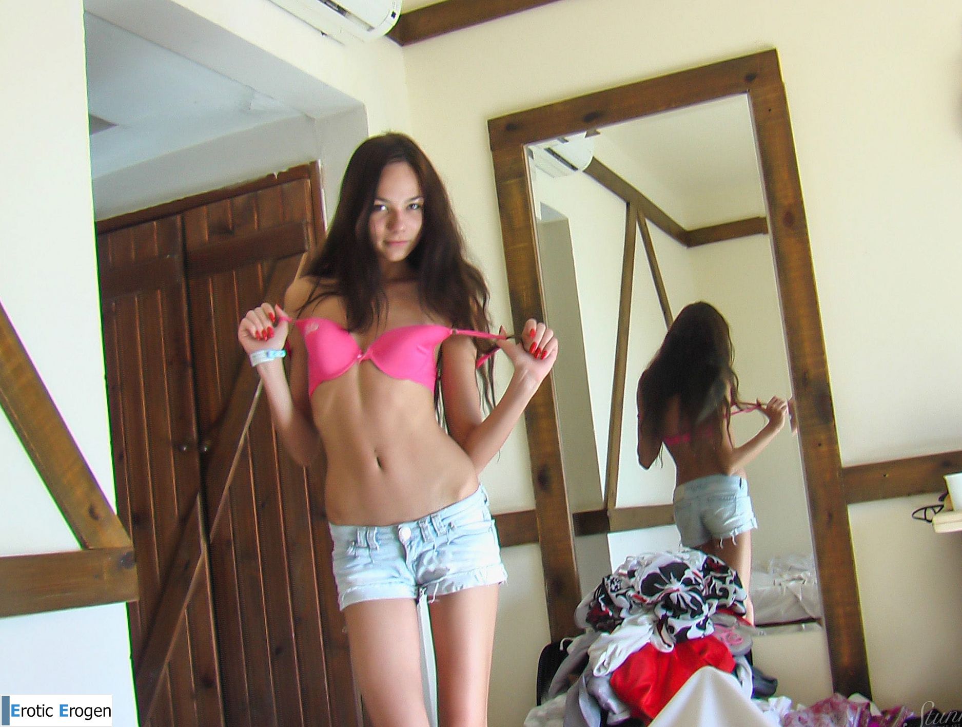 Julia P in Bedroom Undressing. Picture 6