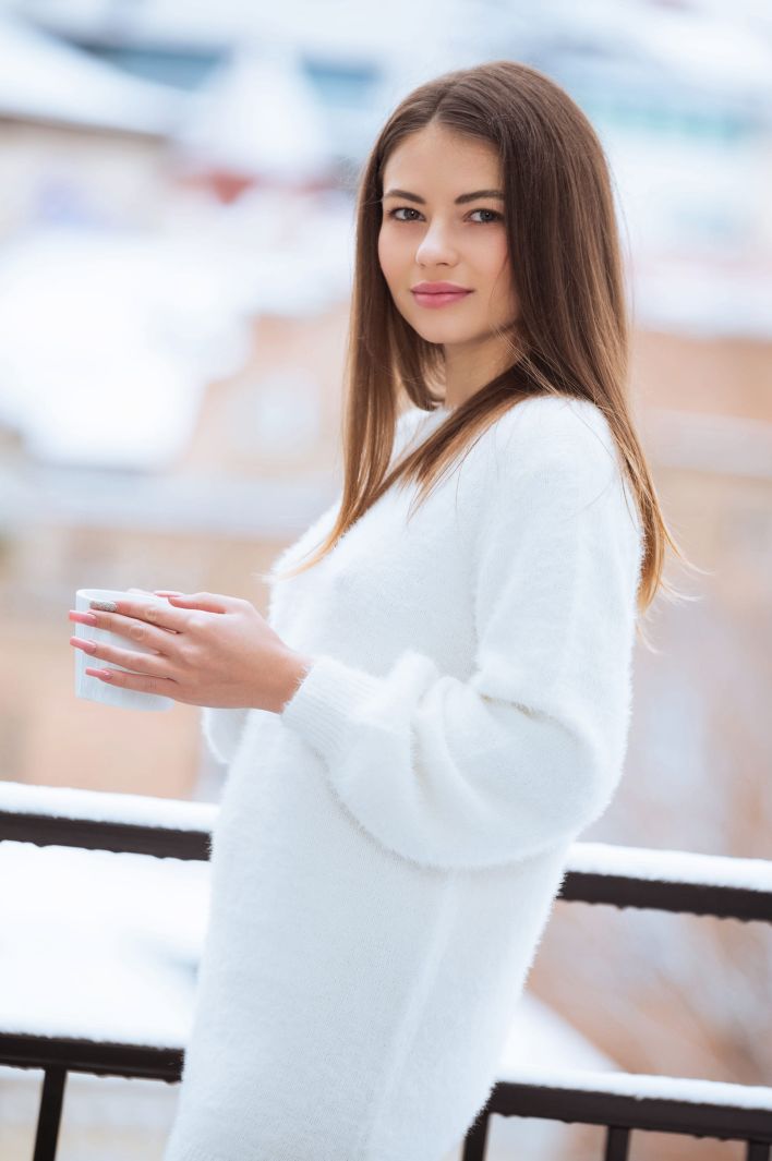 Hilary C in Cashmere. Эскиз 1