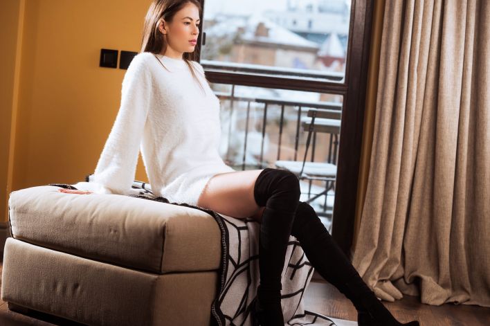 Hilary C in Cashmere. Эскиз 2